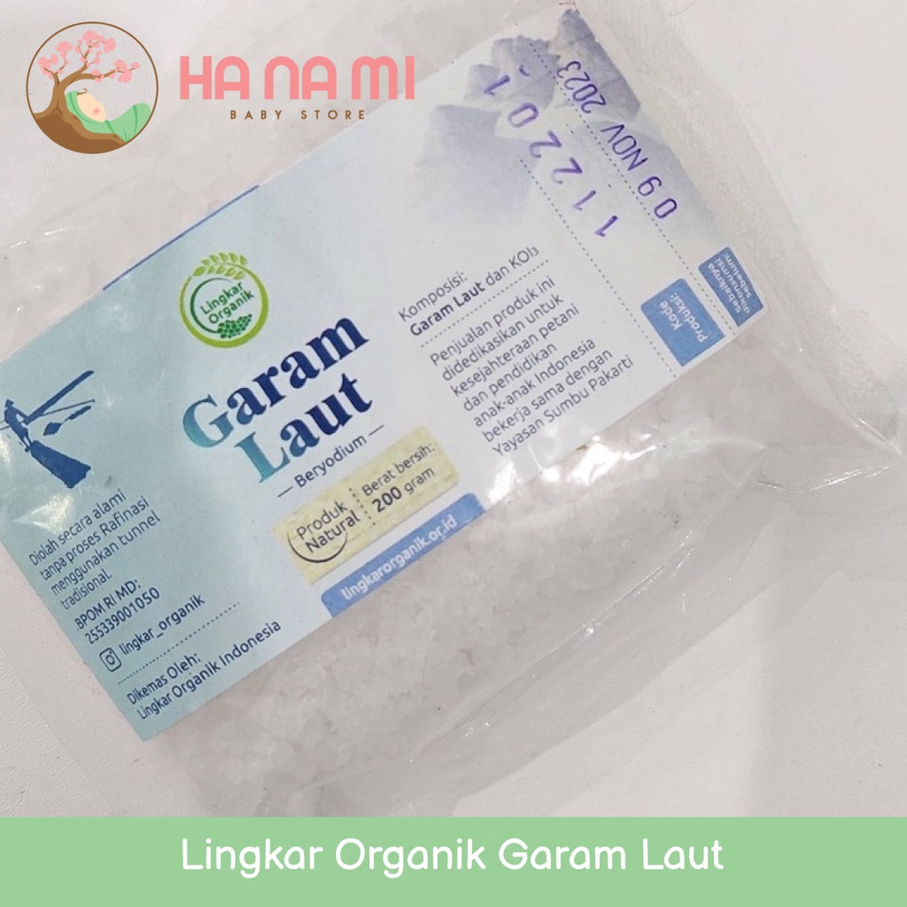 Lingkar Organik Garam Laut Beryodium 500gr