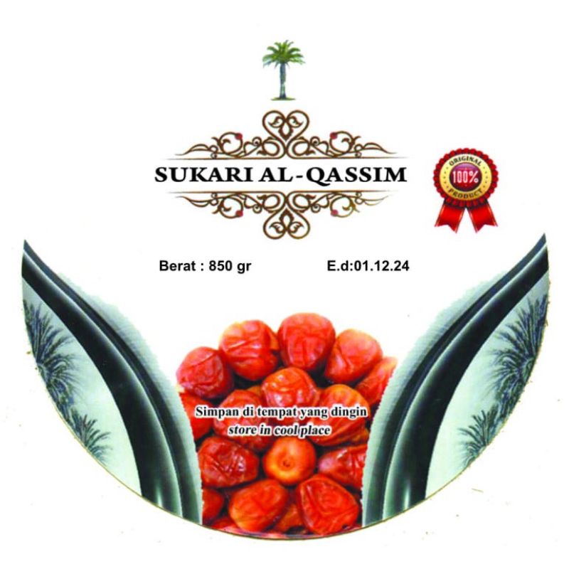 

Setiker Label Kurma Sukari Al Qosim Exp 2024 Terbaru