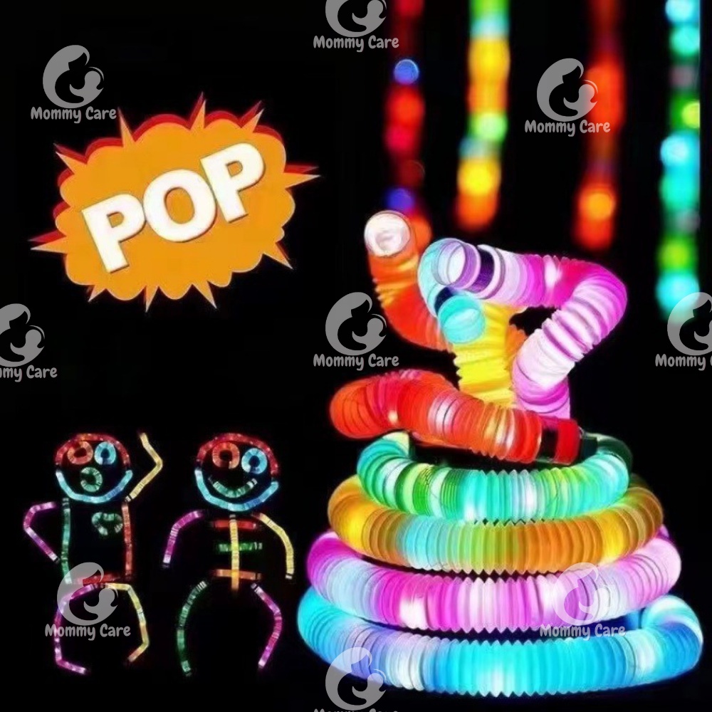 MOMMYCARE MAINAN ANAK POP PIPES POP TUBES LAMPU LED