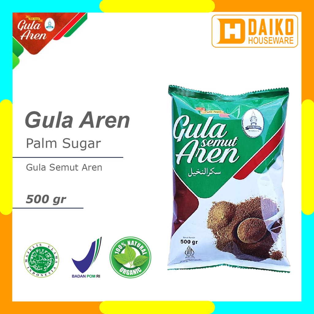 Gula Semut Aren 500 gr - Gula Aren Bubuk - Organic Palm Sugar