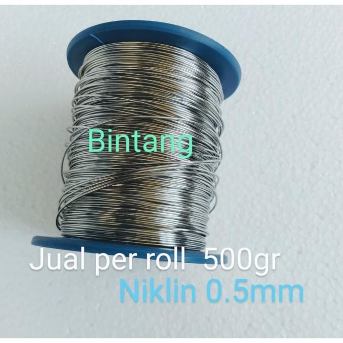 Kawat Pemanas Kawat Niklin Nikelin 0.5Mm Jual Per Roll 5 Ons