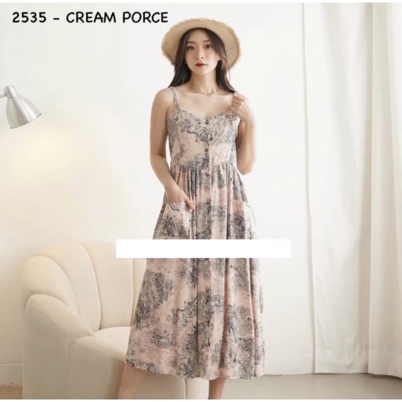 Diora dress / dress korean style / dress putih adem santai / dress pantai kancing casual summer