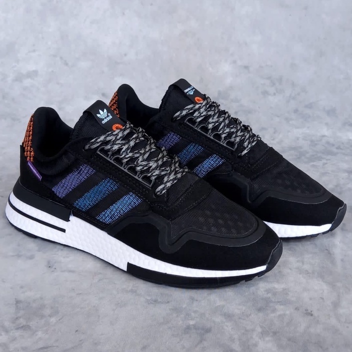 SEPATU ADIDAS ZX 500 RM BOOST OG BLACK COLORWAY PREMIUM MIRROR BNIB VIETNAM IMPORT OLAHRAGA RUNNING 