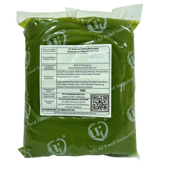

Terbaru✱➤ EVVZ0 YU-AI Pandan Mung Bean Paste 1 KG Pasta Kacang Hijau dan Pandan W35 ✮