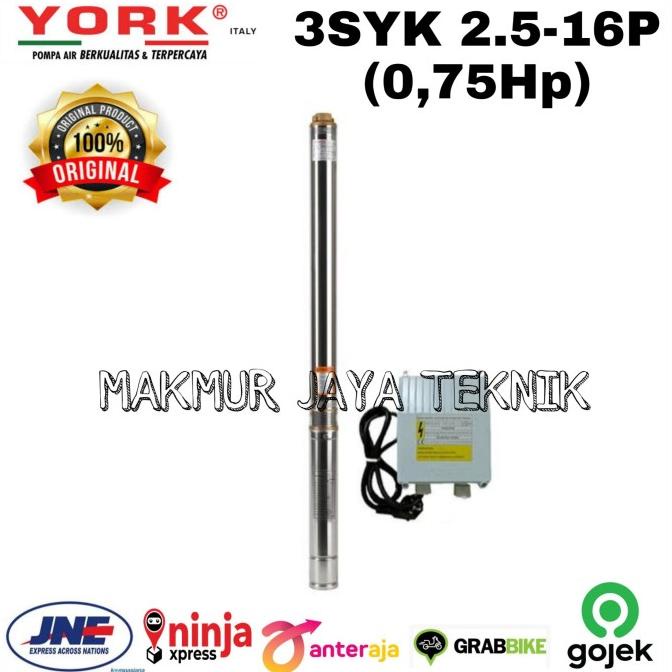 Pompa Air Submersible Satelit York 3Syk 2.5-16P 550Watt