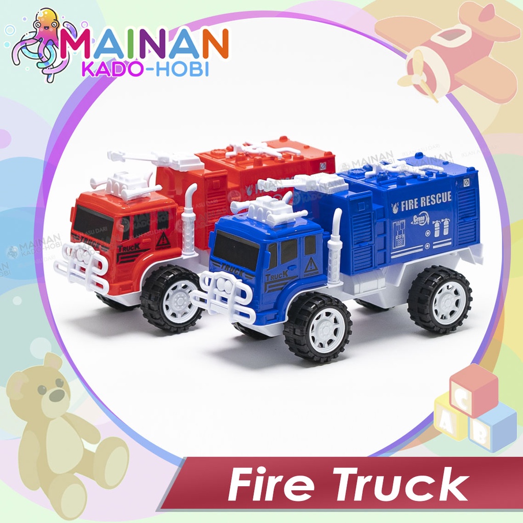 MAINAN ANAK DIECAST MOBIL PEMADAM KEBAKARAN FIRE TRUCK ENGINE RESCUE