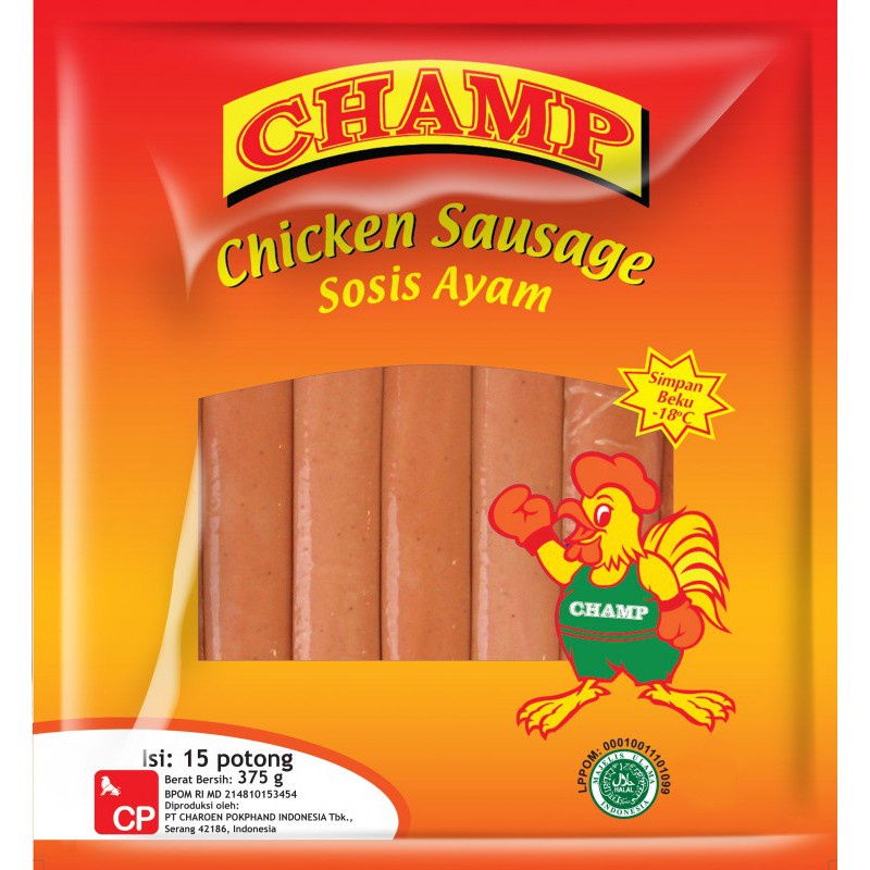 

Makanan Beku Olahan Champ Chicken Sausage 500gr, Sameday Instan Delivery Jogja