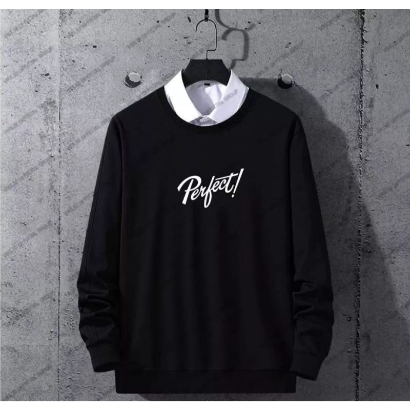 Sweater Crewneck PERFECT pria wanita trendy