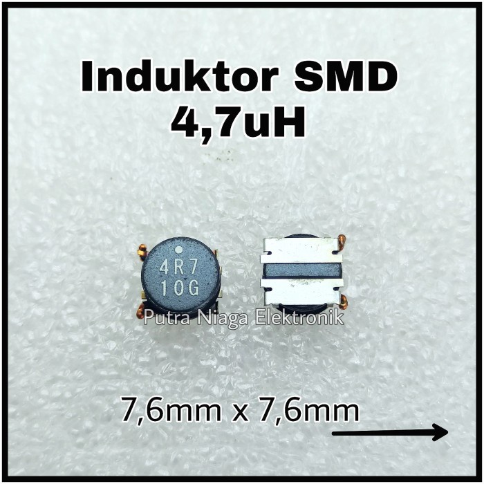 Induktor SMD 4,7uH Inductor Power 4.7uH 7,6mm x 7,6mm marking : 4R7 putr4n14 Segera Beli