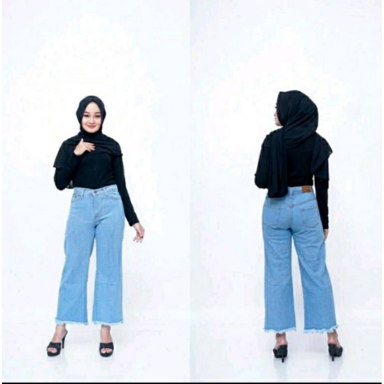 Celana jeans kulot rawis-celana jeans wanita-celana panjang wanita-celana Levis wanita-celana standar wanita