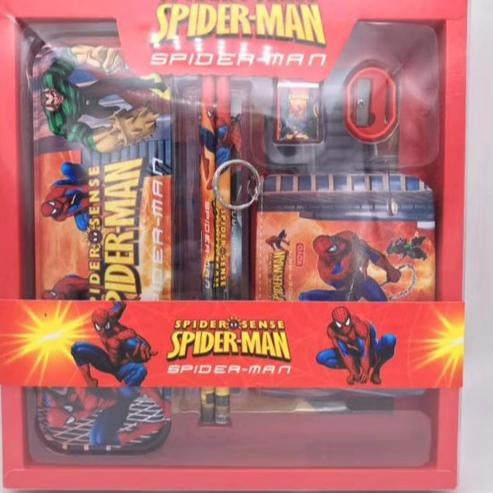 

(A-4-I✪) STUDY SET STATIONERY SET ALAT TULIS SEKOLAH ATK KARAKTER UNICORN/SPIDERMAN/LITTLE PONY/FROZEN 8033A terviral