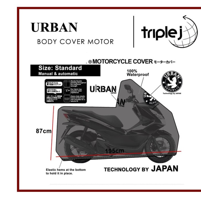 COVER MOTOR REVO / SARUNG / PENUTUP MOTOR REVO WATERPROOF URBAN UK.STD