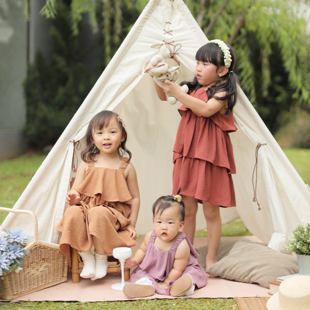 KIDDIEPODS - Poppy Dress / Dress anak perempuan / Terusan Anak perempuan 1-10 tahun