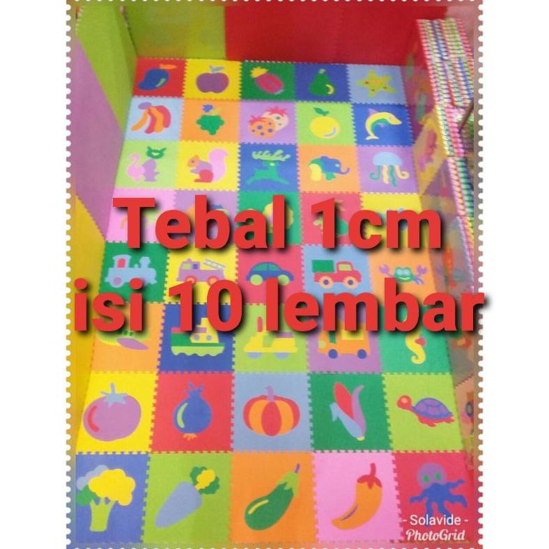 Jual MATRAS ISI 10 PUZZLE EVAMAT GAMBAR ANAK ANGKA HURUF HEWAN BUAH