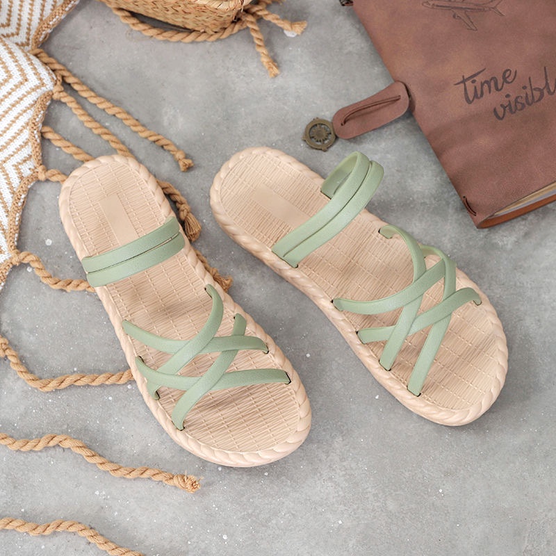 AND / COD / Sandal Wanita Import Sendal Selop Wanita Murah Sandal Slop Perempuan Fashion Kasual Sendal Santai SPT-42