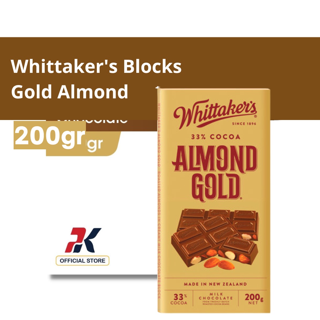 

WHITTAKERS Blocks Gold Almond 200 g