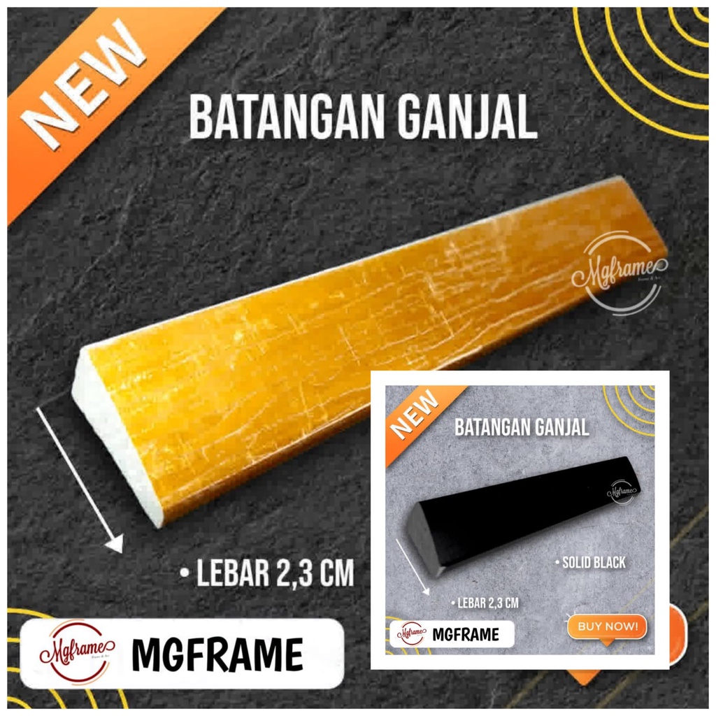 BATANGAN PIGURA MINIMALIS 2.3CM/BATANGAN ECER/LIS PLAVON/GANJAL 1M