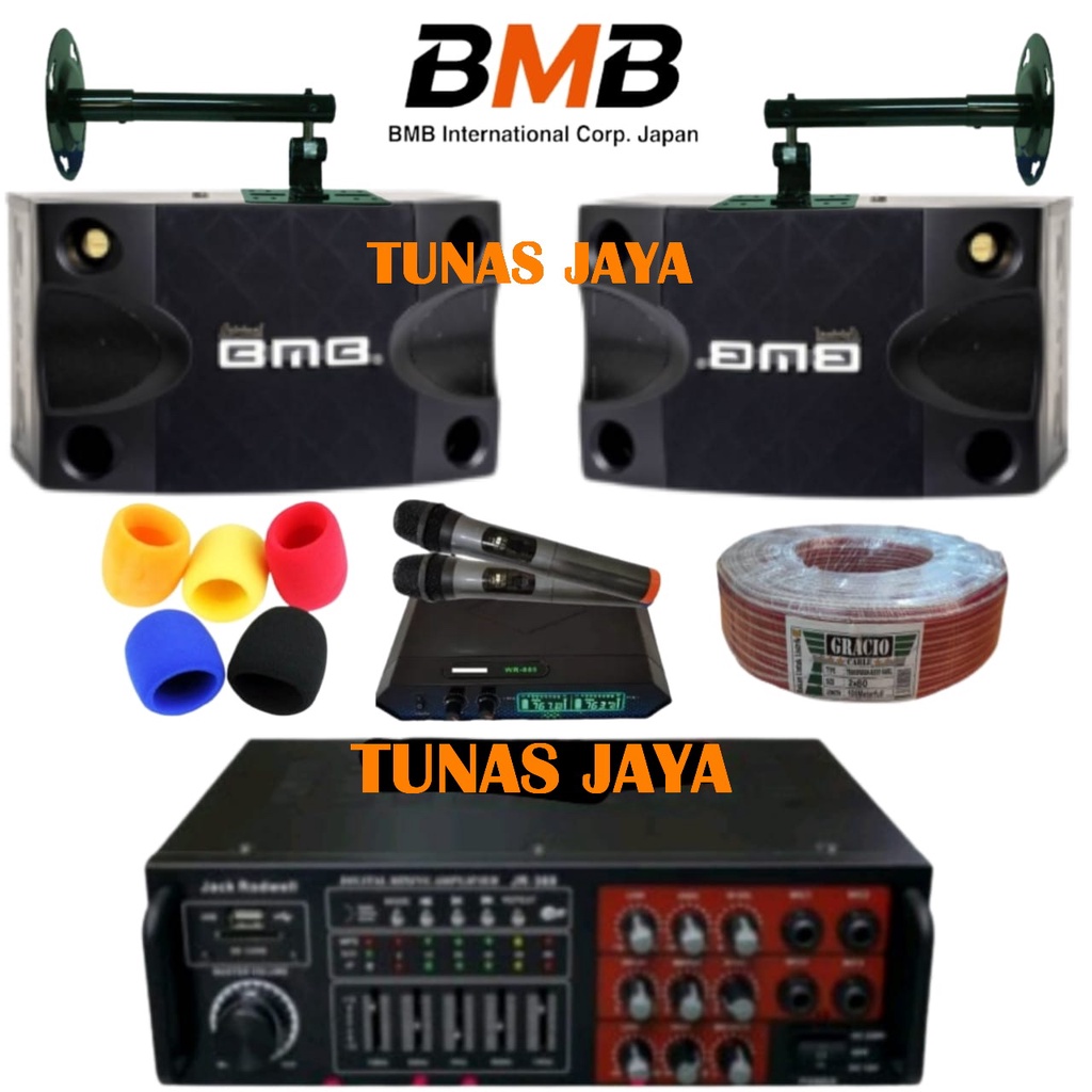 paket karaoke sound system Speaker BMB + amplifier Jack rowell bluetooth