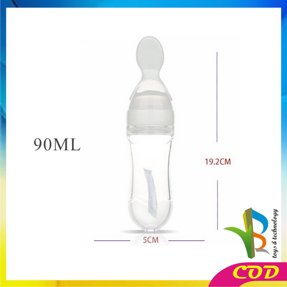 RB-C49-50 Botol Sendok Makan Bayi Botol Susu Dot Sendok Bubur MPASI Baby Spoon Feeder Food Grade