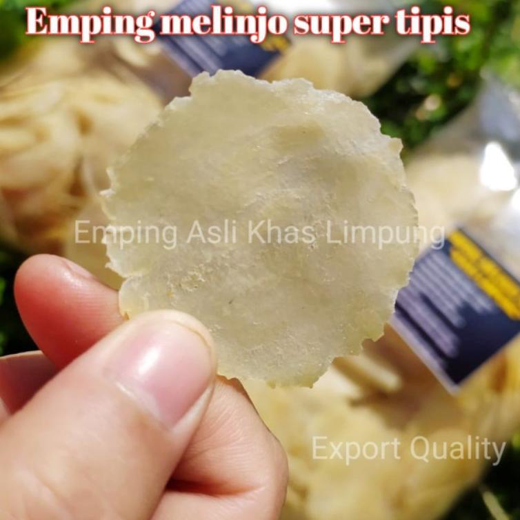 

(B-O4O-☛) Emping melinjo mentah super tipis 1kg || emping melinjo mentah asli khas limpung viral