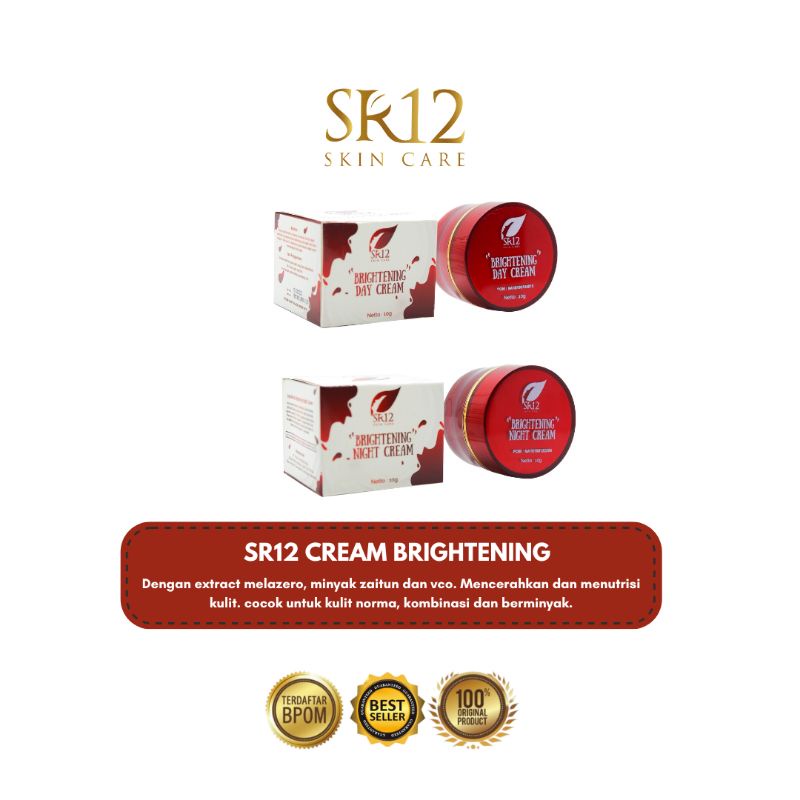 SR12 Cream Brightening Untuk Memutihkan dan Mencerahkan Kulit