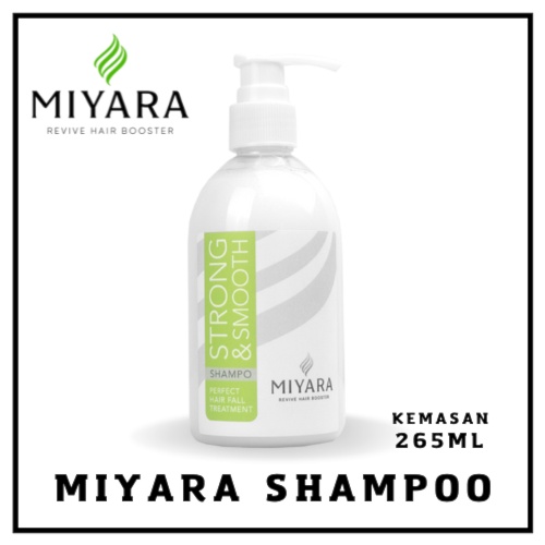 Miyara Shampoo - Strong &amp; Smooth Shampoo - Perawatan Rambut Rontok Masa Kini Original