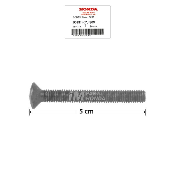 90191-KYJ-900 Baut Jalu Stang Screw Oval 6X50 CBR 250 R CBU & RR LED
