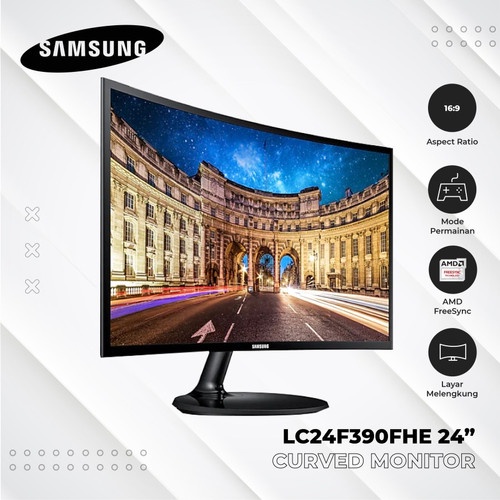 Samsung Monitor 24F390 Curved Led 24&quot; (DSUB/HDMI) C24F390