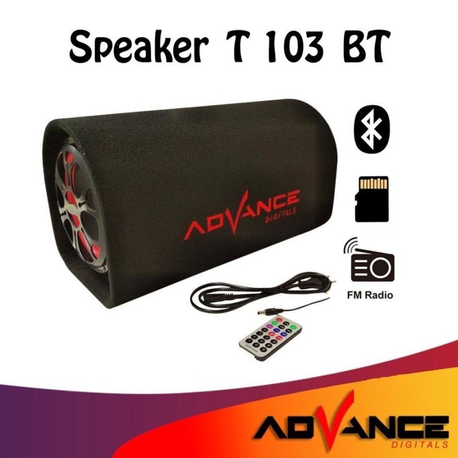 SPEAKER BLUETOOTH 8 inci Advance T103 BT BISA Karaoke dan Radio