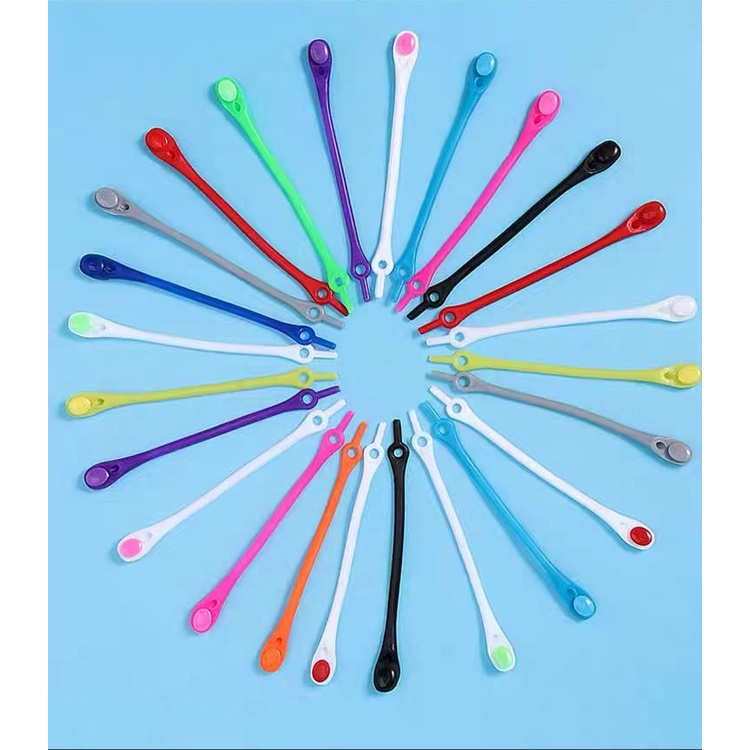 [GROSIR][COD] SEVEN_DAY MEGA SALE! 1SET TALI SEPATU BAHAN SILICONE PRAKTIS TANPA IKAT 179