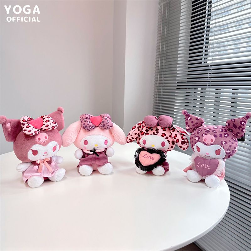 Boneka Plush Motif Leopard Kuromi Mymelody Lembut Halus – Perfect Xmas Gift