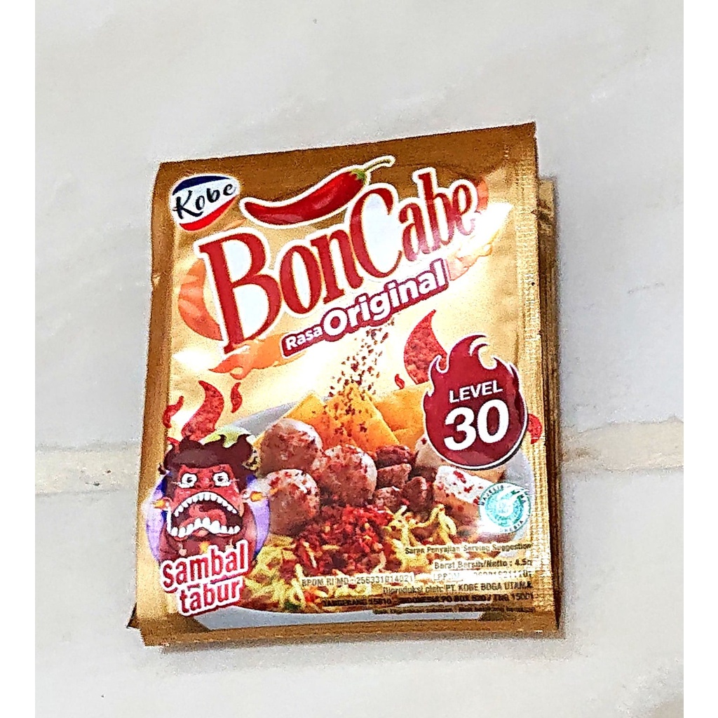 

BONCABE LEVEL 30 (1 RENTENG ISI 12 SACHET)