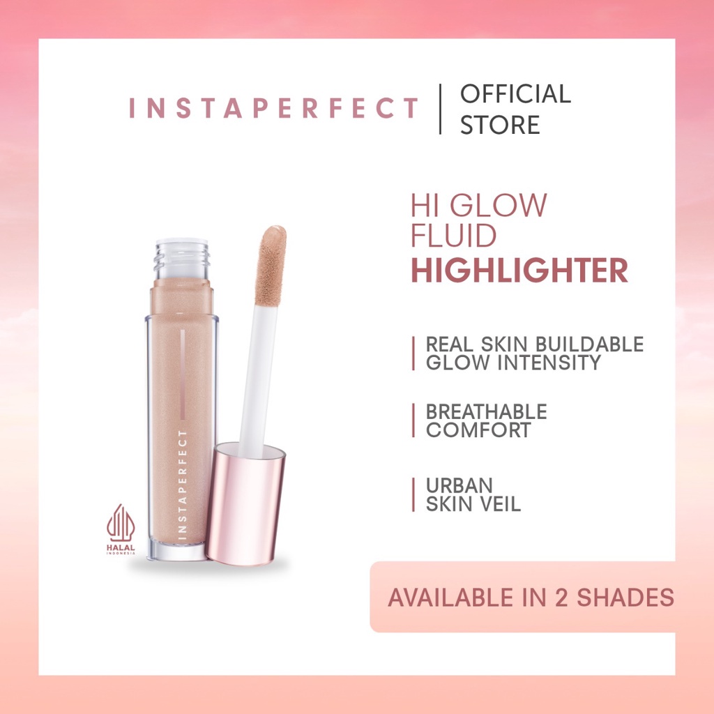 ❣️Rakkistore99❣️ Wardah Instaperfect Hi Glow Fluid Highlighter 6 ml (Buildable Glow Intensity, Pearlize Glow)