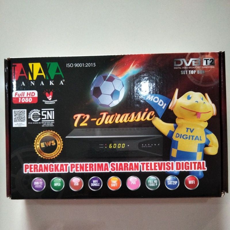 SET TOP BOX STB TANAKA JURASSIC JUMBO ORI PENERIMA SIARAN DIGITAL TV