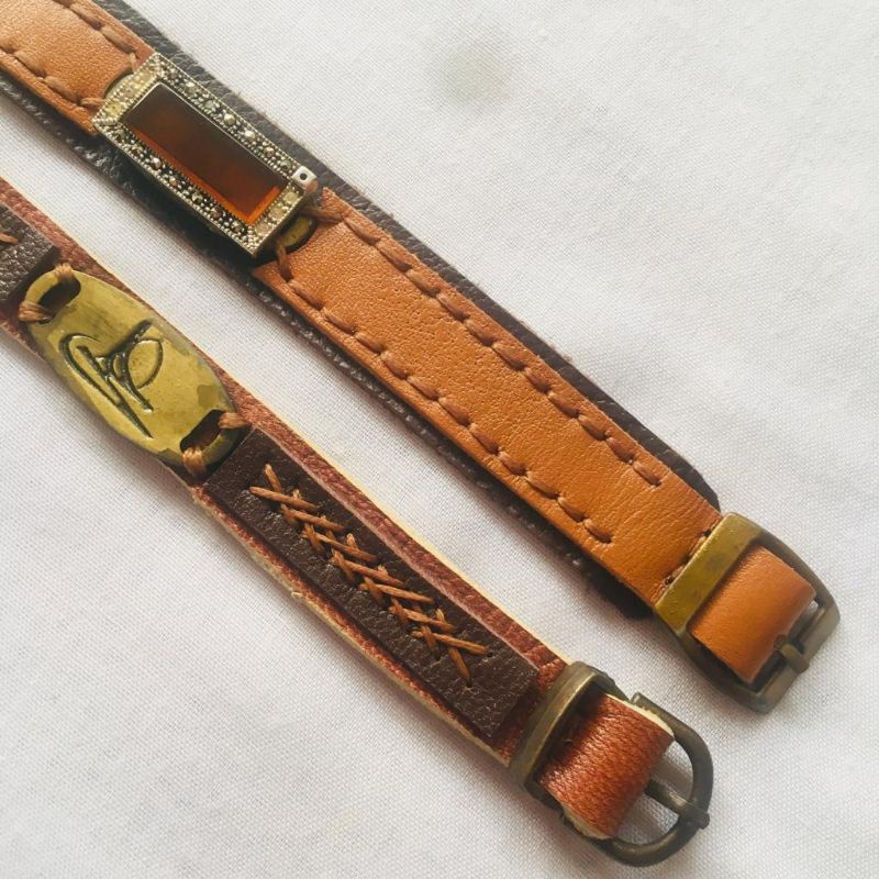 GELANG KULIT HIRIZ HANDMADE ORIGINAL IRAN 100% •• Gelang Doa