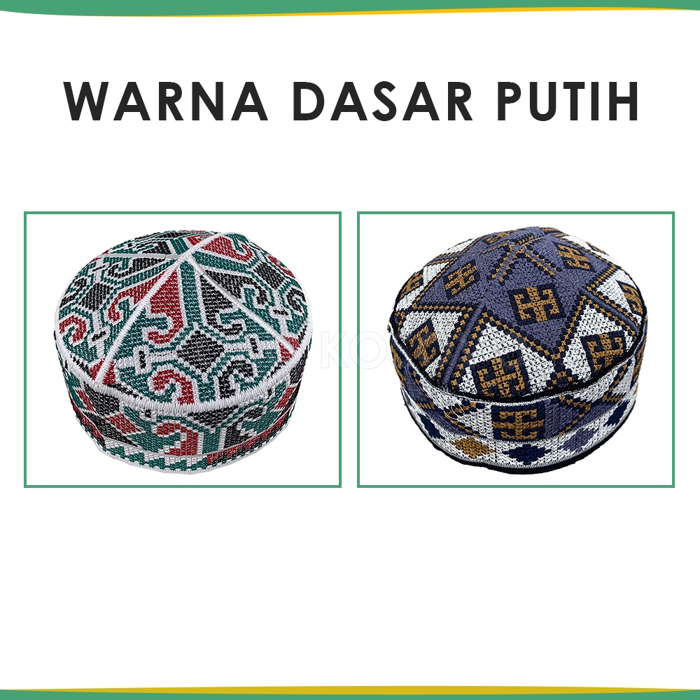 GROSIR (10 Pcs) Peci PAKISTAN Motif Ovais Cap Bordir Kopiah Haji Sholat Santri Pria Dewasa Anak Laki Kopyah Bulat Solat Pesantren Hitam Putih Kopeah Murah Ori Original Polos Model Songkok Malaysia Oman Assagofah Terompah Turki Mesir Madinah NU Paket Usaha