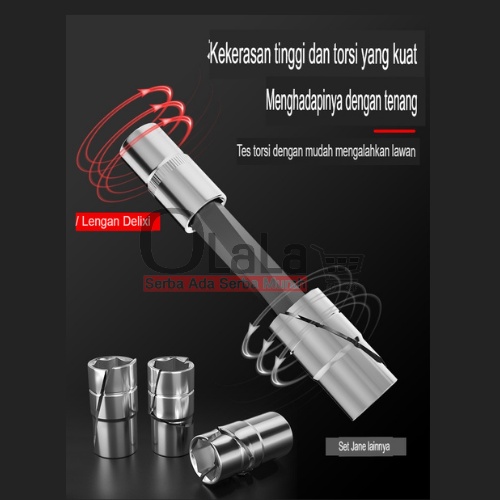 ( OJE ) KUNCI SOCKET SET + KUNCI RING PAS 37 IN 1  JS-10037