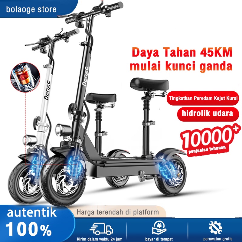 ✨（Penawaran panas) Sepeda Lipat 12 Inci, tahan air，Ada lampu LED✨ Skuter Listrik Resmi Premium Dapat