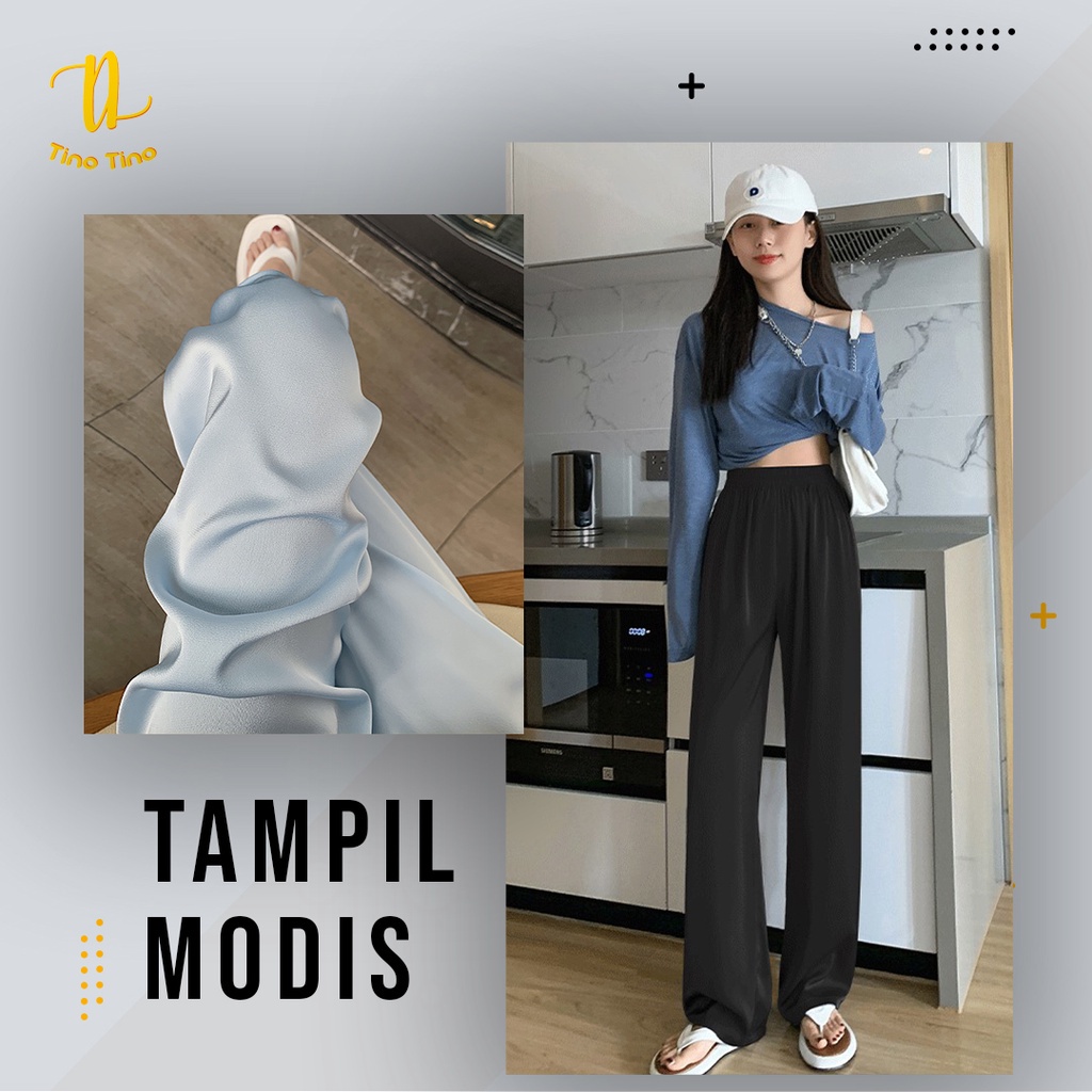 CJWP-H994 TINO TINO PANTS HIGHWAIST SANTAI IMPORT CELANA PANTS WANITA CEWEK CULLOTE HW BAGGY/CELANA KULOT WANITA