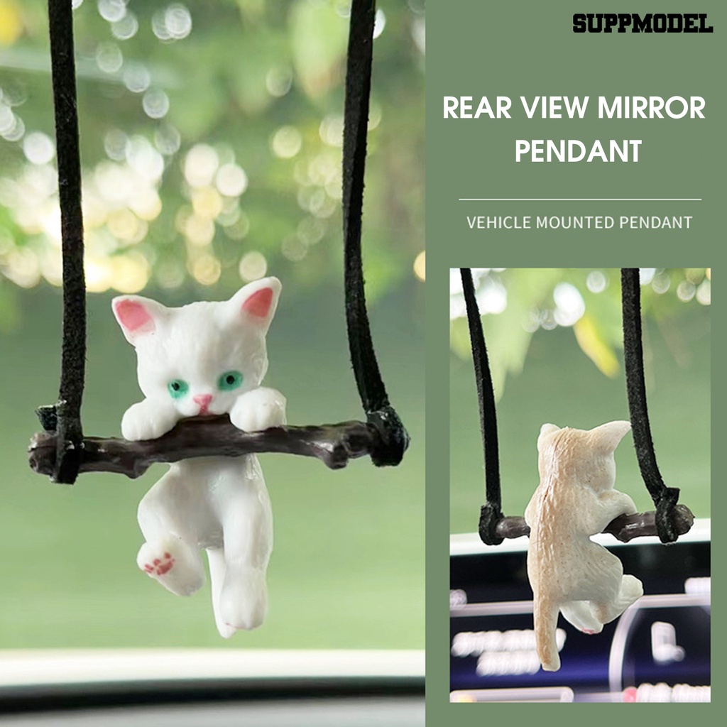 [Auto] Liontin Mobil Desain Kartun Tidak Mudah Luntur Ramah Lingkungan Kuat Ketangguhan Pengerjaan Halus Dekorasi Langsung Gantung Kreatif Lucu Cabang Kucing Spion Liontin Untuk Hadiah