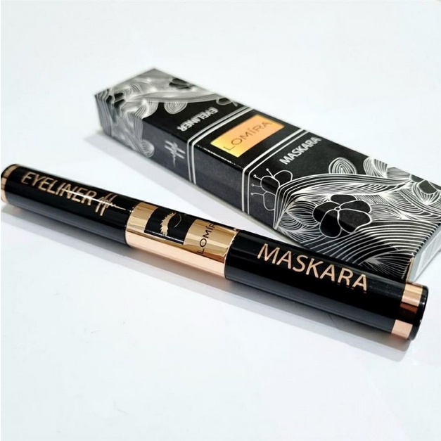 galerybeautysemarang Lomira Eye Brow / Eyeliner + Mascara 2in1