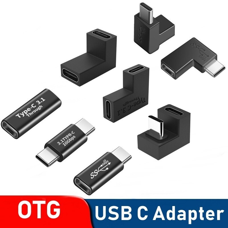USB 3.1 Type C to USB Type C OTG Adapter 10Gbps 100W PD Fast Charging