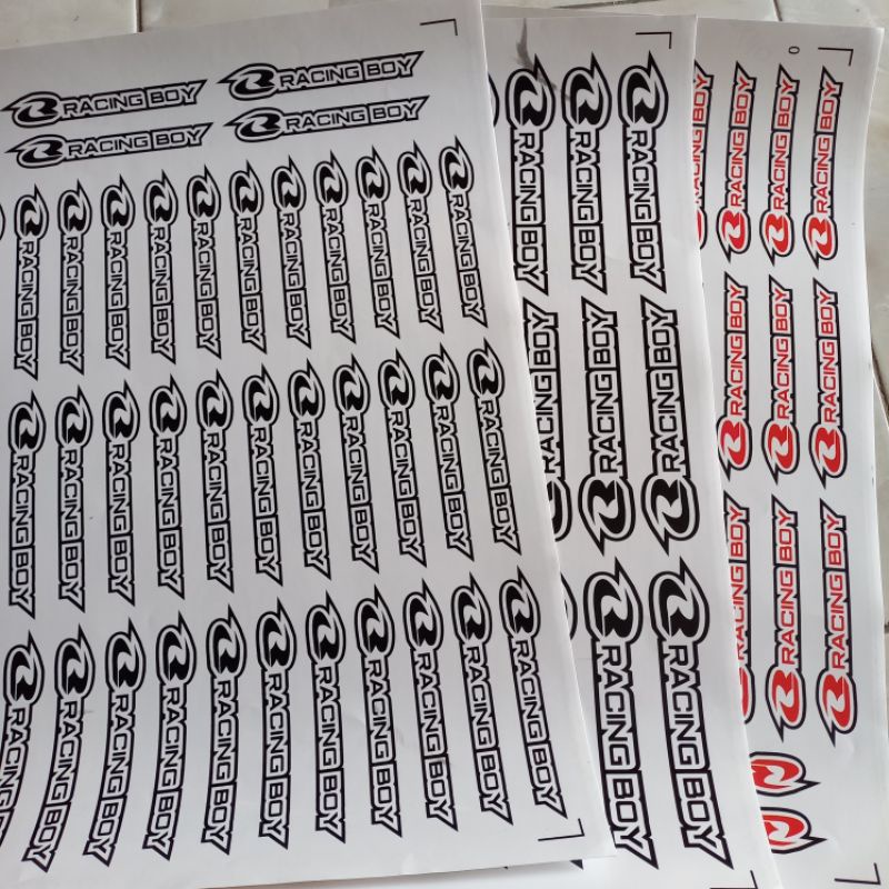 

stiker vinyl + laminasi