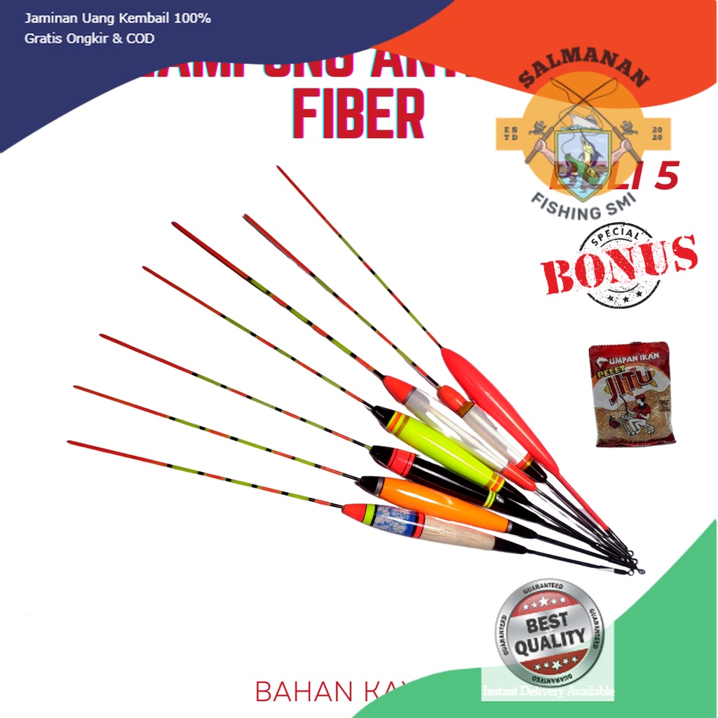 Pelampung Pancing Anti Badai Fiber 21 Cm