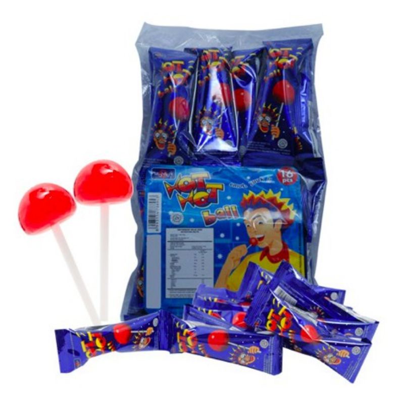 

[ Renceng ] Permen Hot Hot Pop Ball isi 16