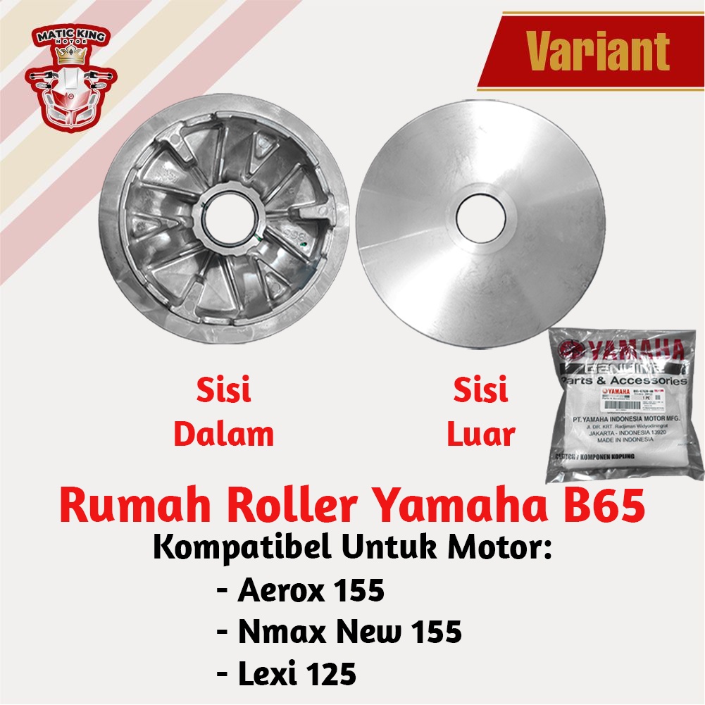 Rumah roller Aerox Lexi Nmax New 155 125  B65-E7620-00 Yamaha Genuine Parts asli ori