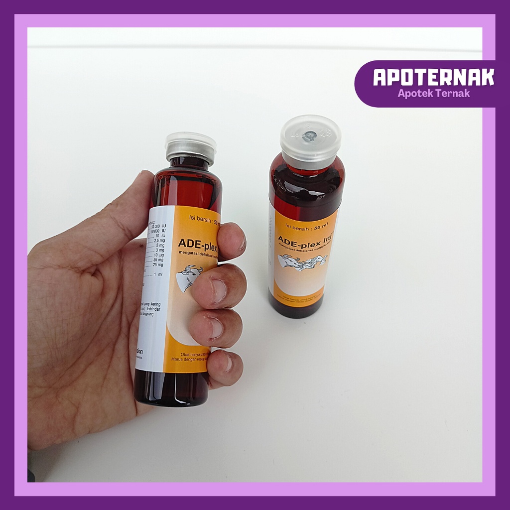 ADE Plex Injeksi MEDION | Vitamin ADE dan B Complex Lengkap | 50 &amp; 100 ml | Apoternak