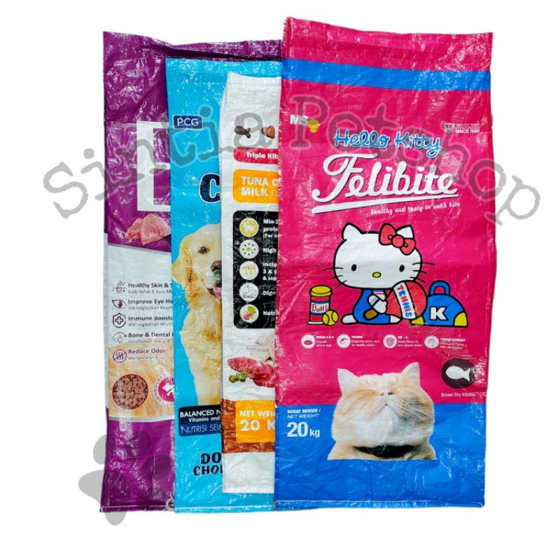 KARUNG BEKAS PAKAN HEWAN UKURAN 20 KG