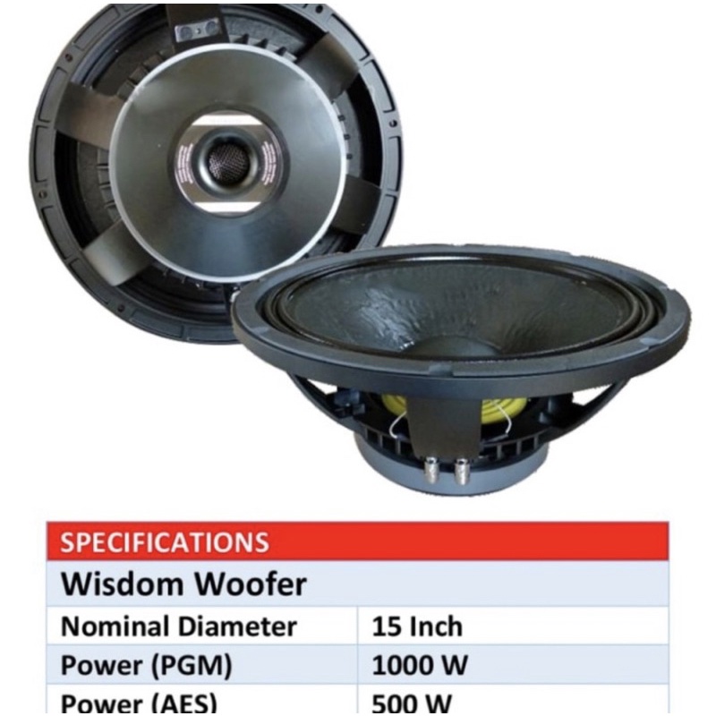 Speaker Wisdom 15 inch "W15-72