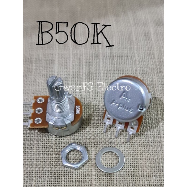 POTENSIO MONO 15MM AP B10K B20K B50K B100K AS Pendek A PLUS ORI